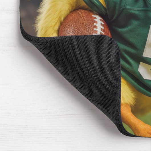 Tapis De Souris Canard portant un casque de football #5 Jersey (Coin)