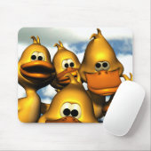 Tapis De Souris Canard recueillant Mousepad (Avec souris)