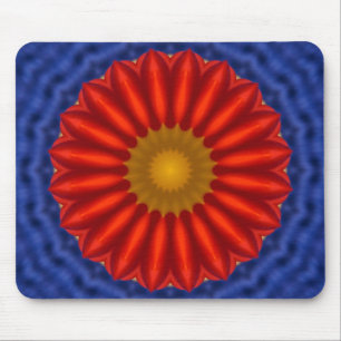 Tapis De Souris Canard sur fond bleu avec jaune