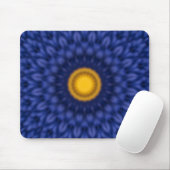 Tapis De Souris Canard sur fond bleu avec jaune (Avec souris)