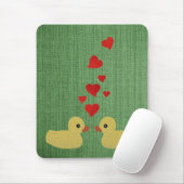 Tapis De Souris Canards dans l'amour Mousepad (Avec souris)