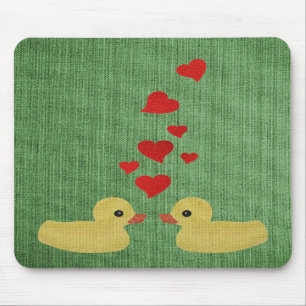 Tapis De Souris Canards dans l'amour Mousepad
