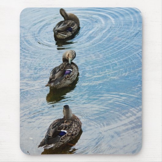Tapis De Souris Canards dans une rangée (Devant)