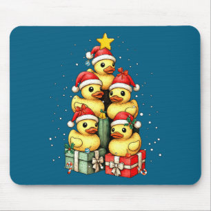Tapis De Souris Canards en caoutchouc mignons Le Duckie Sapin de N