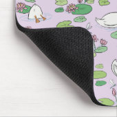 Tapis De Souris Canards et Nénuphar Lavender Mousepad (Coin)