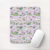 Tapis De Souris Canards et Nénuphar Lavender Mousepad (Avec souris)