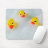 Tapis De Souris canards jaunes dans le bain à bulles (Avec souris)