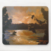 Tapis De Souris Canards S'Installant Dans Une Plaquette Souris (Devant)