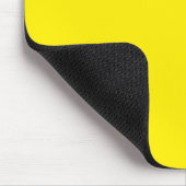 Tapis De Souris Canary Jaune Couleur Solide Nom élégant (Coin)