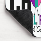 Tapis De Souris Cancer de la thyroïde Teal allé par poussin, (Coin)