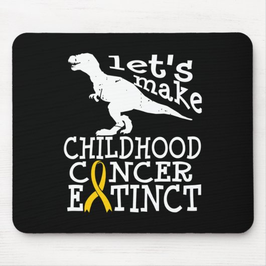 Tapis De Souris Cancer de l'enfant Sensibilisation DIPG Extinction (Devant)