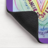 Tapis De Souris Cancer du coeur arc-en-ciel Mousepad (Coin)