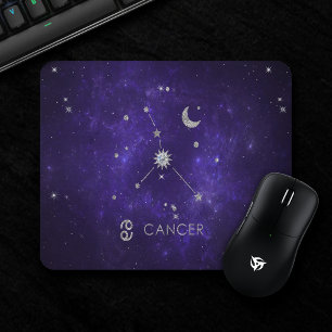 Tapis De Souris Cancer du pourpre du zodiaque   Horoscope d'astrol