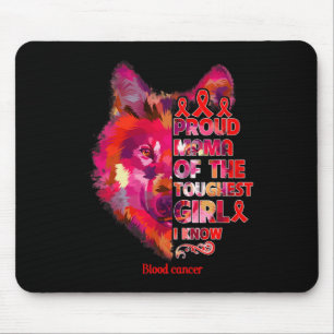 Tapis De Souris cancer du sang loup mère fille guerrière la plus d