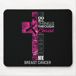 Tapis De Souris Cancer du sein Cadeaux survivants femmes Christian