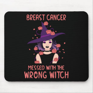 Tapis De Souris Cancer Du Sein Mis Avec La Mauvaise Sorcière Hallo