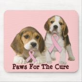 Tapis De Souris Cancer du sein Mousepad de beagle (Devant)