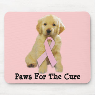 Tapis De Souris Cancer du sein Mousepad de golden retriever
