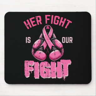 Tapis De Souris Cancer du sein Sa lutte Notre lutte Aware Boxing W
