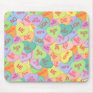 Tapis De Souris Candy Hearts Motif - SFW