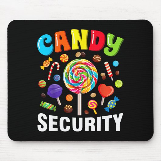 Tapis De Souris Candy Security Funny Halloween Costume  (Devant)