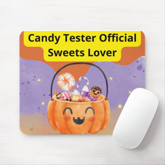 Tapis De Souris Candy Tester Official Sweets Lover (Avec souris)