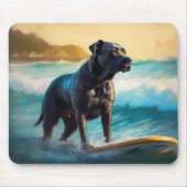 Tapis De Souris Cane Corso Beach Surf Peinture (Devant)