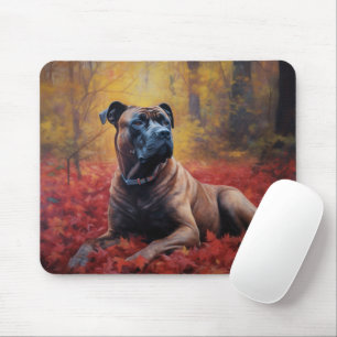 Tapis De Souris Cane Corso en automne Feuilles automne Inspire