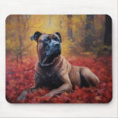 Tapis De Souris Cane Corso en automne Feuilles automne Inspire (Devant)