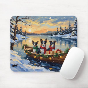 Tapis De Souris Cane Corso Noël Bateau Vacances