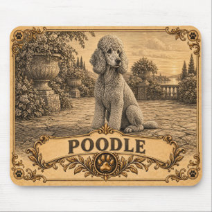 Tapis De Souris Caniche, Chien à Patrimoine Ancien