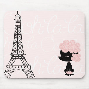 Tapis De Souris Caniche français de dessin animé