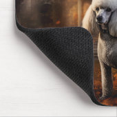 Tapis De Souris Caniche Halloween Épouvantable (Coin)