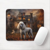 Tapis De Souris Caniche Halloween Épouvantable (Avec souris)