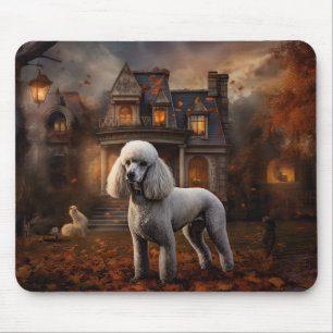 Tapis De Souris Caniche Halloween Épouvantable