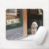 Tapis De Souris Caniche nain blanc (Avec souris)