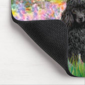 Tapis De Souris Caniche (noir 1) - Jardin (Coin)