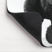 Tapis De Souris Caniche noire découpée (Coin)
