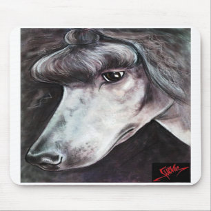 Tapis De Souris Caniche standard noir Mousepad