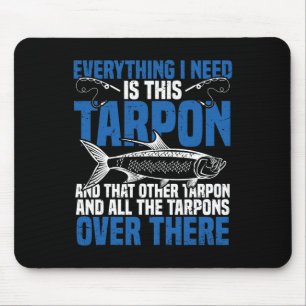 Tapis De Souris Canne et moulinet pour pêche au tarpon Spot Tarpon
