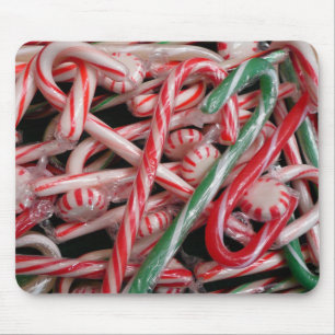 Tapis De Souris Canneberges et Menthes de Noël