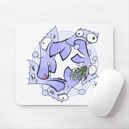 Tapis De Souris Cannibalisme circulaire (Avec souris)