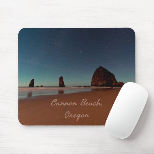 Tapis De Souris Cannon Beach Oregon Haystack Rock (Avec souris)