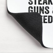 Tapis De Souris Canons À Steak Bourbon Et Liberté Usa Drapeau Whis (Coin)