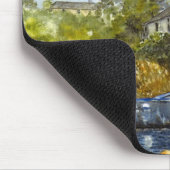 Tapis De Souris "Canot bleu" Mousepad (Coin)