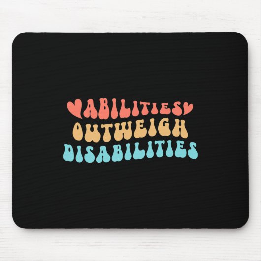 Tapis De Souris Capacités supérieures aux déficiences 7 (Devant)