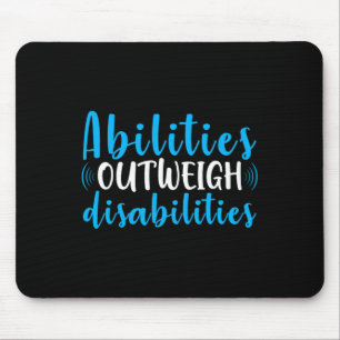Tapis De Souris Capacités supérieures aux incapacités Mignons Éduc