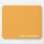Tapis De Souris Cape Gooseberry yellow color name<br><div class="desc">Le Cap Gooseberry,  également connu sous le nom de Physalis,  est un plante de la famille de la nuit,  dont les baies poussent à l'intérieur d'un calyx de papeterie protectrice. Ici,  la couleur jaune chaud distinctif de la baie donne son nom à l'une des nuances signature de Nomencolors.</div>