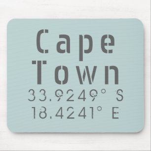 Tapis De Souris Cape Town Latitude Longitude