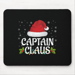 Tapis De Souris Capitaine Claus illuminations de Noël Père Noël Pa